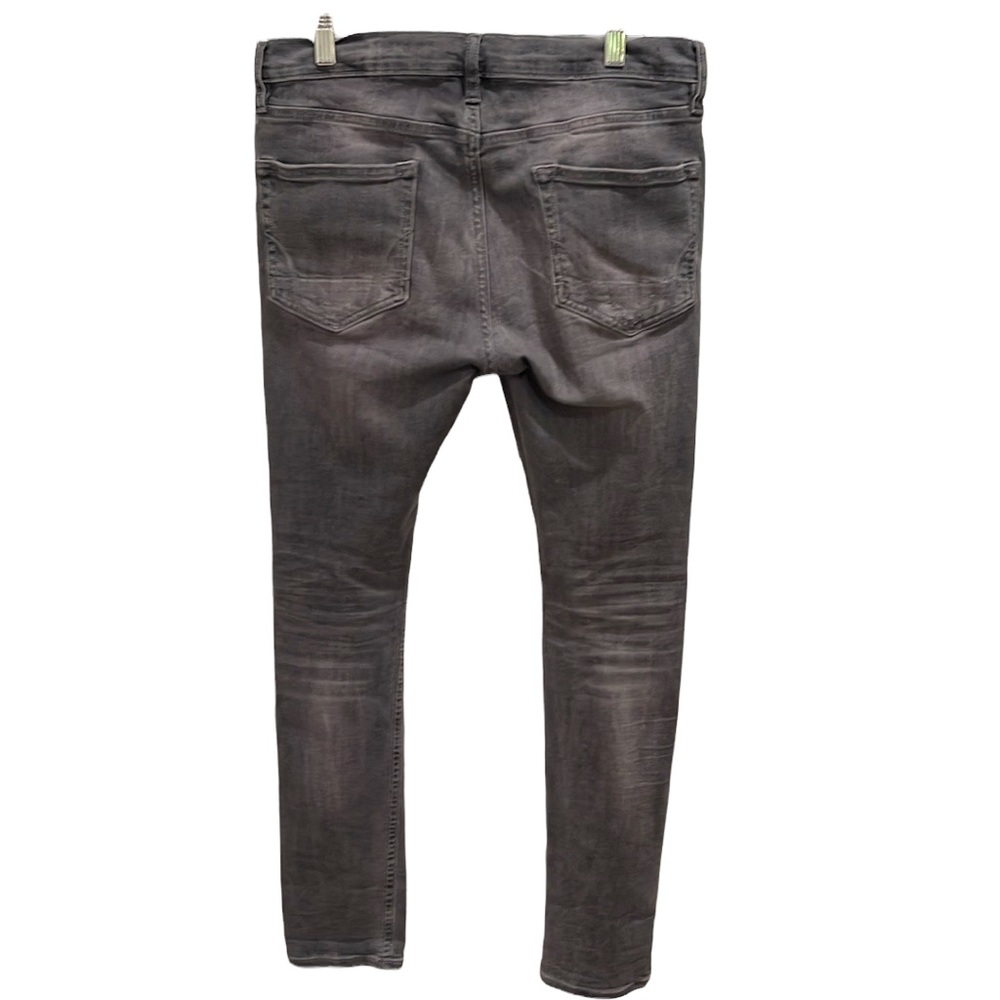 All Saints Men’s Cigarette Stretch Distressed Skinny Jean Grey 30 x 32 - Picture 8 of 8